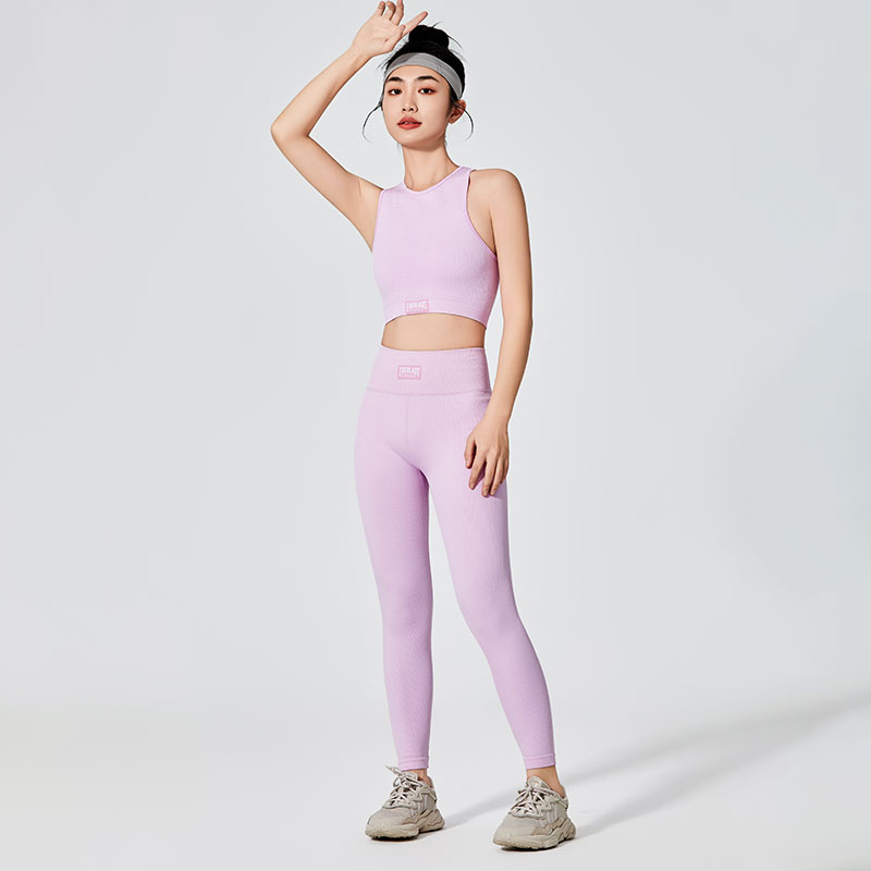 Lilac sportleggings för kvinnor